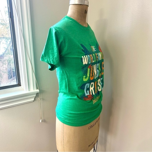 Disneys World Famous Jungle Cruise Kelly Green Super Soft 100% Cotton Tee Shirt - Picture 12 of 15